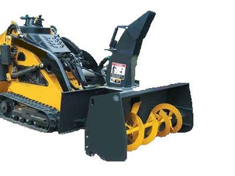 mini skid steer snow blower attachment|mini snow blower tractor.